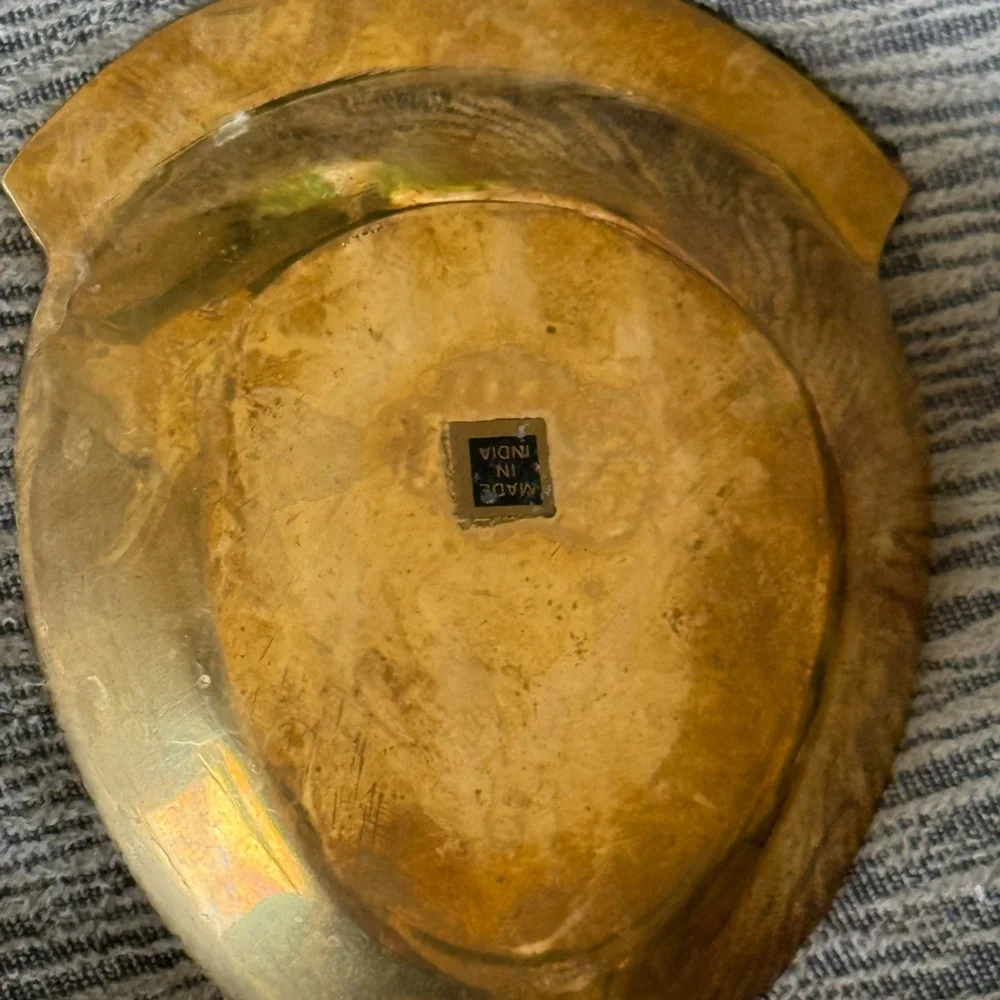 Vintage‎ Solid Brass “Pocket Change” Dish trinket decor